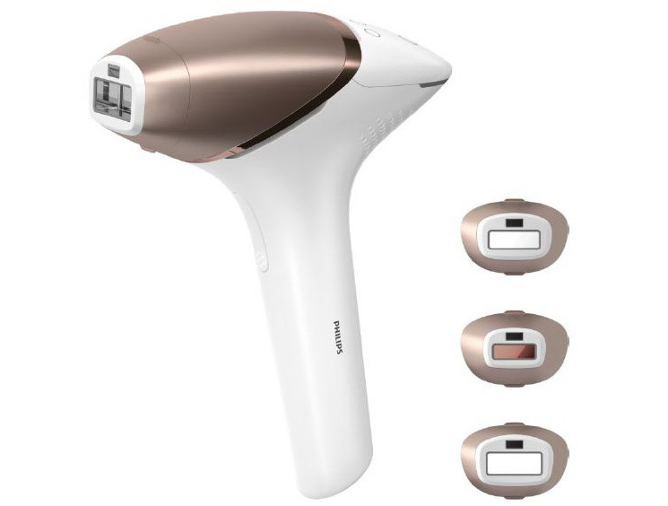Philips IPL-Gerät mit unterschiedlichen Aufsätzen